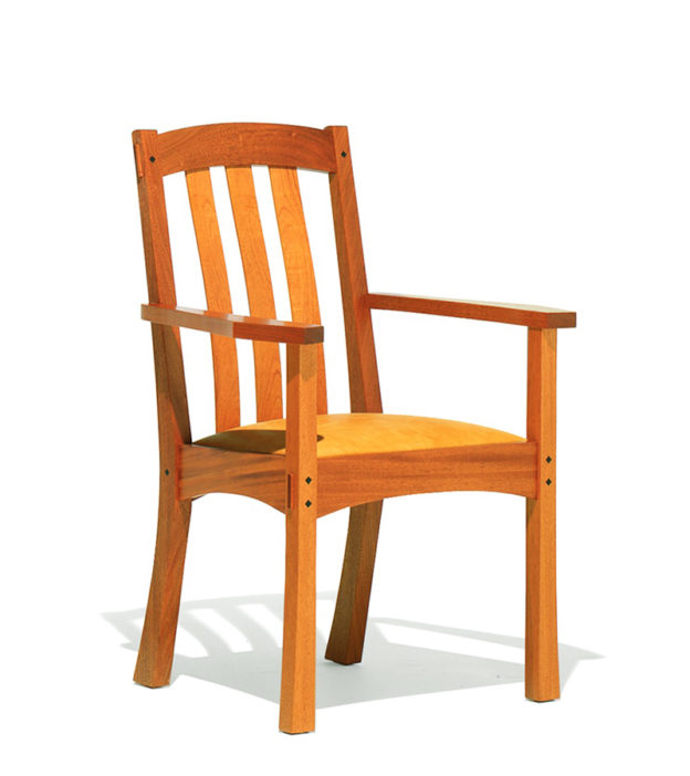 Arts & Crafts End Chair Lowback by Berkeley Mills