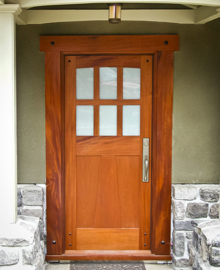 Minimalist Craftsman Exterior Door Hardware for Small Space